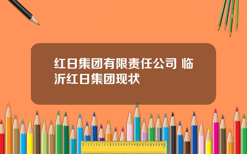 红日集团有限责任公司 临沂红日集团现状